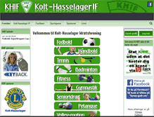 Tablet Screenshot of kolt-hasselager-if.dk